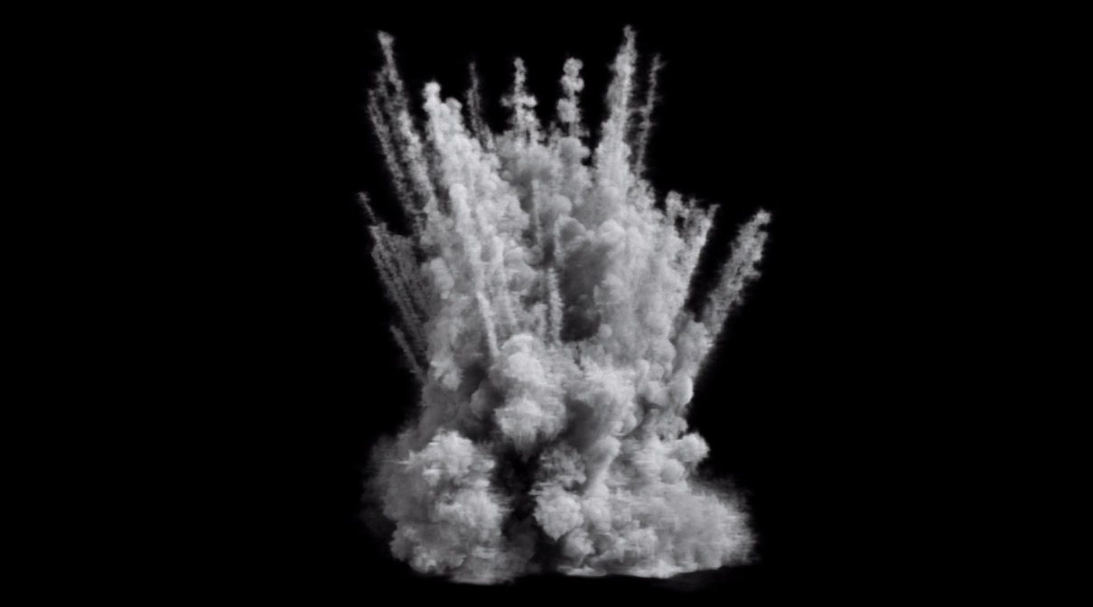 烟雾爆炸高清视频素材(含透明通道) Explosion