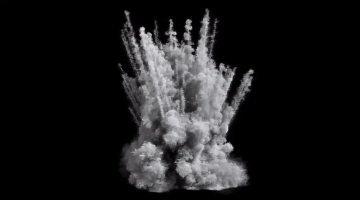 烟雾爆炸高清视频素材(含透明通道) Explosion