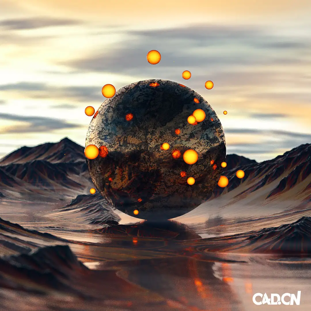 C4D实用工程第4季：外星重力球创意C4D工程文件 c4d project - C4D之家 - [01-09-16]---Gravity.jpg