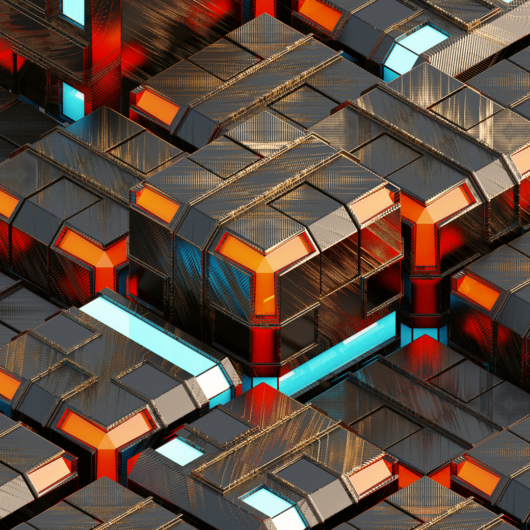 C4D实用工程第14季：金属发光方块堆栈C4D工程文件 c4d project - C4D之家 - [03-07-16] - Shuffle Stack.jpg