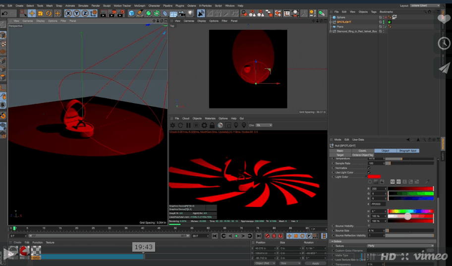 octane灯光插件Brograph_Octane_Lightkit - C4D之家 - 教程截图