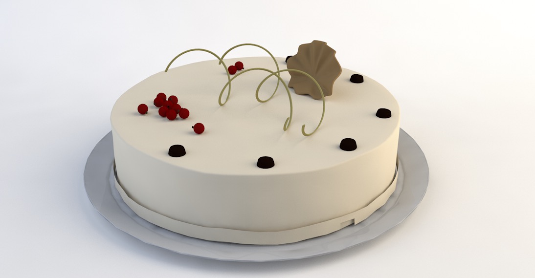 蛋糕C4D模型 cake 3d model