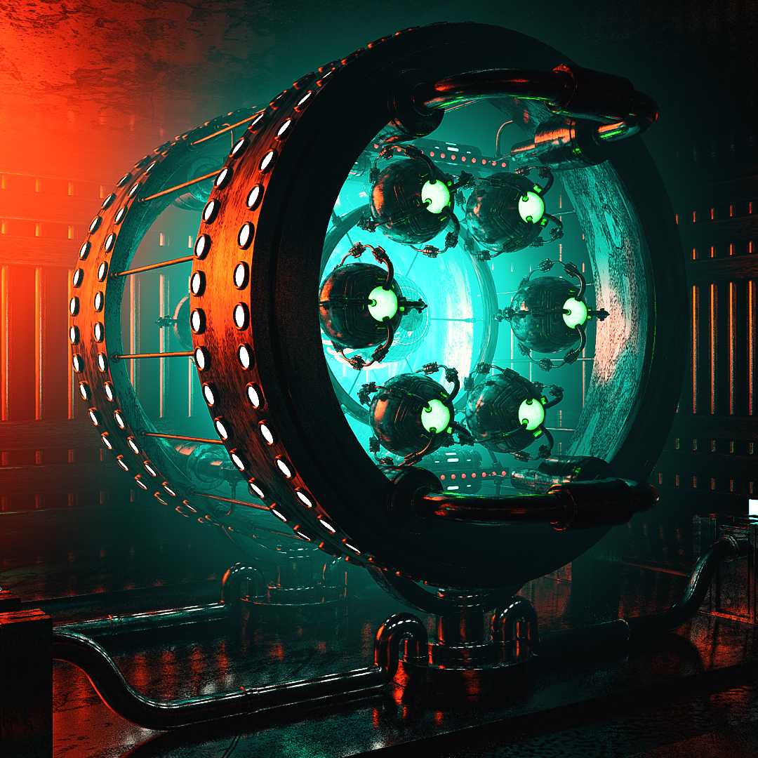 C4D实用工程第28季：机械仓孵化器C4D动画工程文件 c4d project