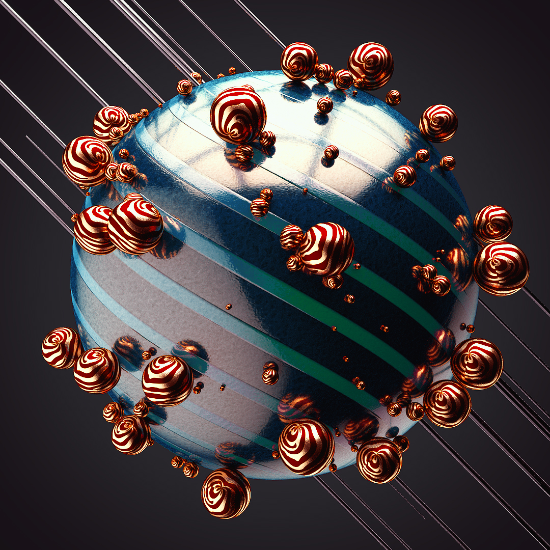 C4D实用工程第39季：弹力圆球吸附C4D动画工程文件 c4d project