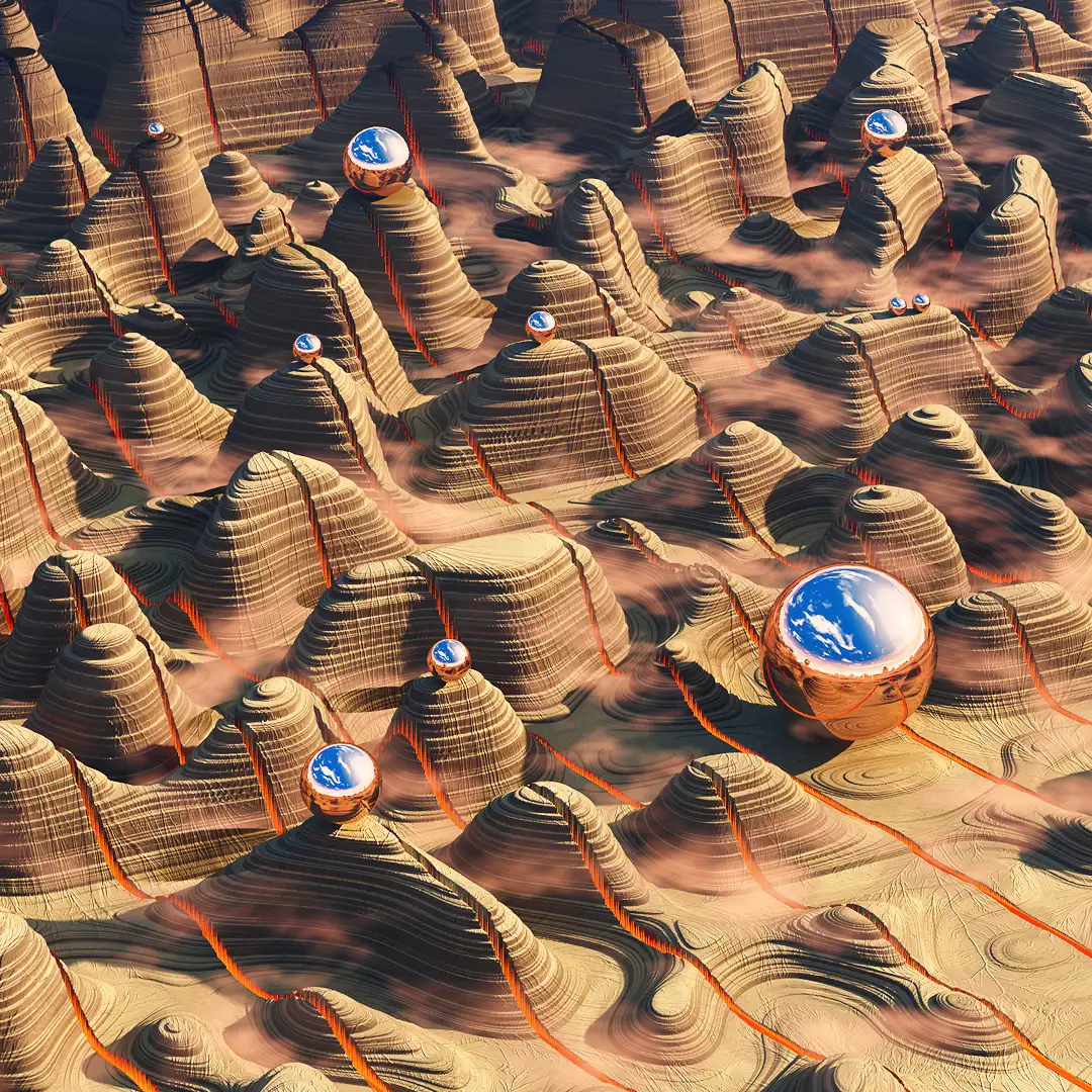 C4D实用工程第47季：外星裂开的丘陵创意C4D工程文件 c4d project - C4D之家 - [08-07-16] - Dune Crack.jpg