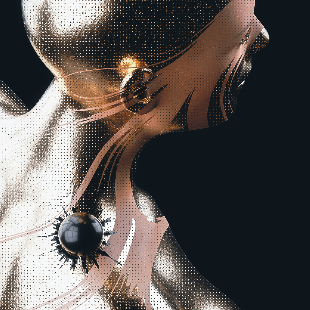 C4D实用工程第74季：金属人物艺术C4D工程文件 c4d project