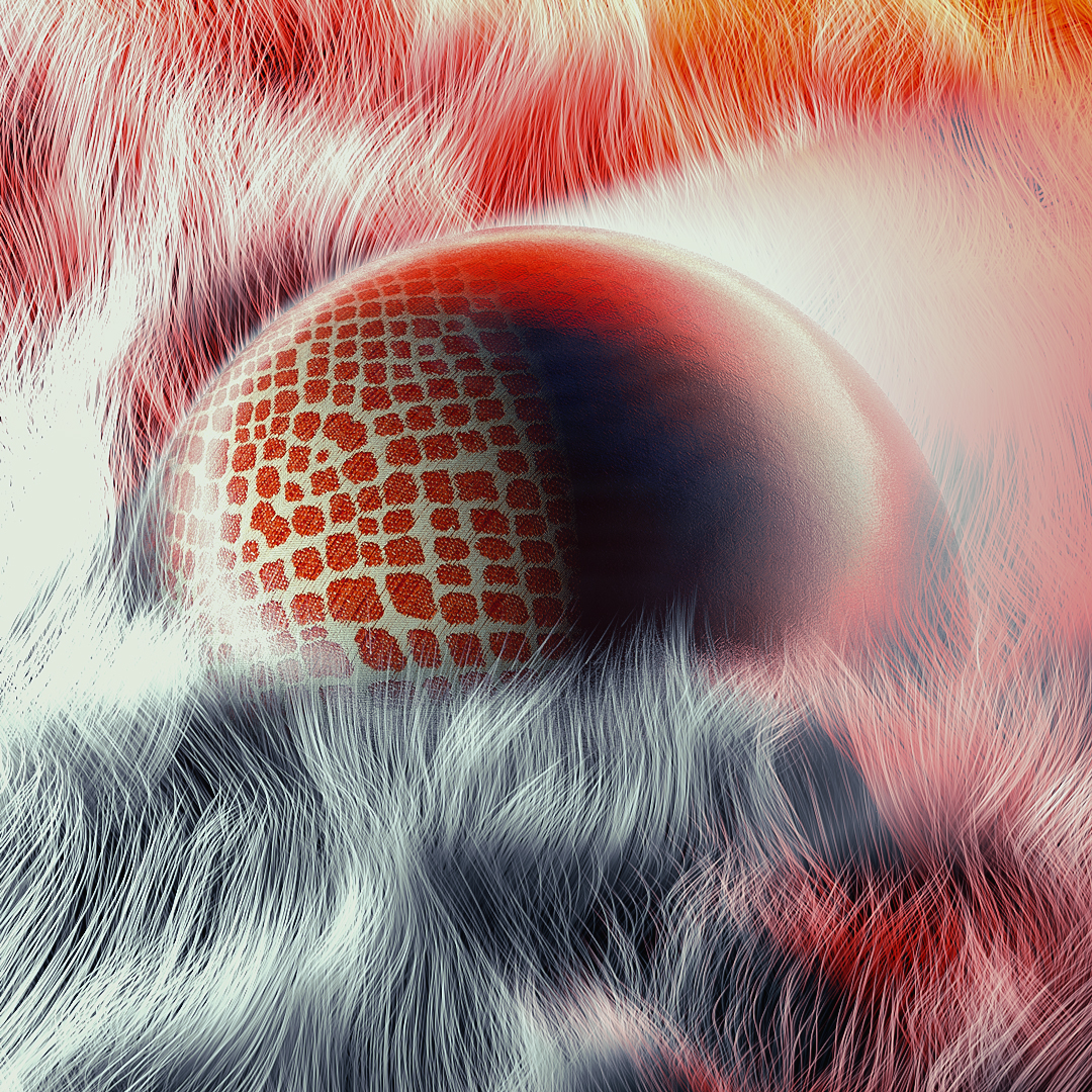 C4D实用工程第109季：毛发圆球创意C4D工程文件 c4d project - C4D之家 - [18-09-16] - Hideaway.jpg