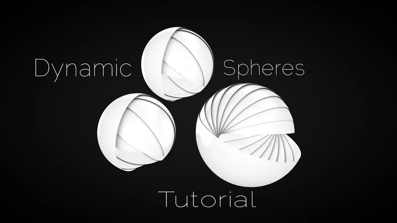 C4D利用步幅效果器创意旋转的创意灯造型 How To Create Dynamic Spheres With C4D