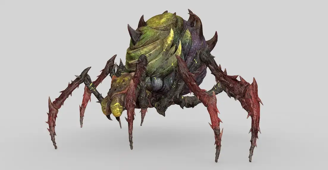 史前昆虫：大蛛蛛C4D模型（10套/含绑定动画）Spider Large 3d model - C4D之家 - cinema4d_ 2016-11-20 21.07.49.jpg