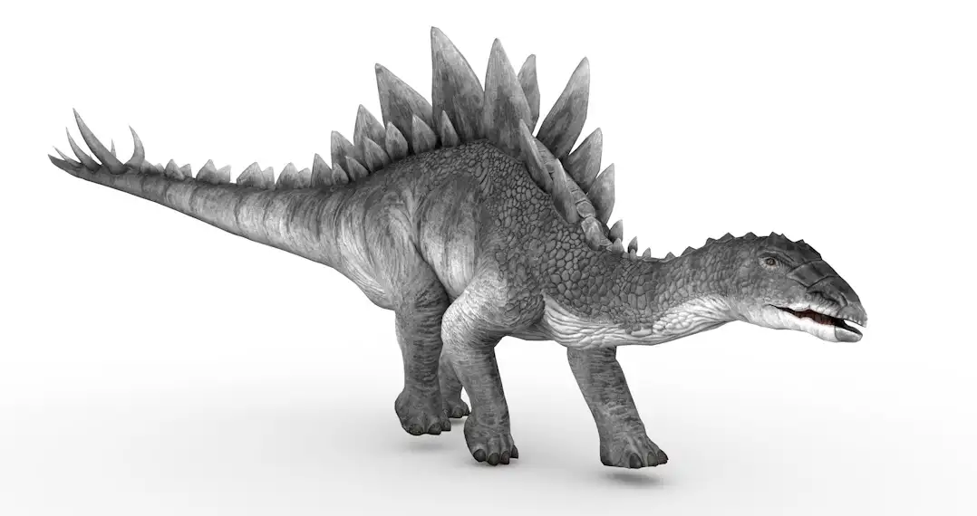 史前动物：剑龙C4D模型（15套/绑定动画） Stego 3d model