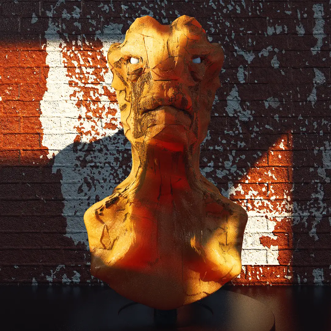 C4D实用工程第147季：银河护卫队格鲁特雕塑C4D工程文件 c4d project - C4D之家 - [25-04-16] Groot alike.jpg