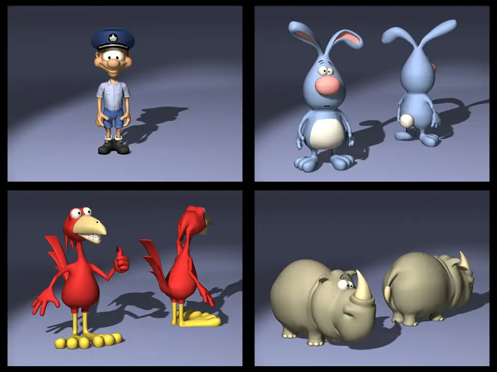 20只小动物卡通形象3D模型合集 DOSCH 3D: Comic Characters V2 - C4D之家 - 未命名-3.jpg