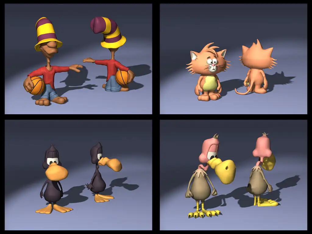 20只小动物卡通形象3D模型合集 DOSCH 3D: Comic Characters V2 - C4D之家 - 未命名-5.jpg
