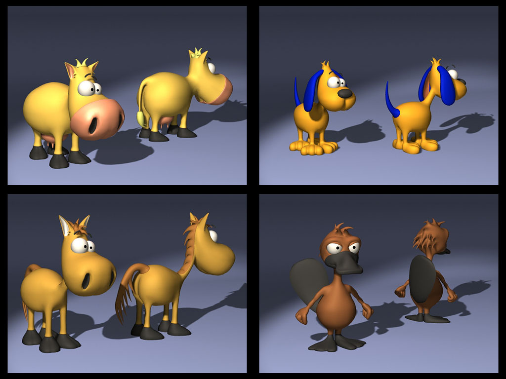 20只小动物卡通形象3D模型合集 DOSCH 3D: Comic Characters V2 - C4D之家 - 未命名-1.jpg