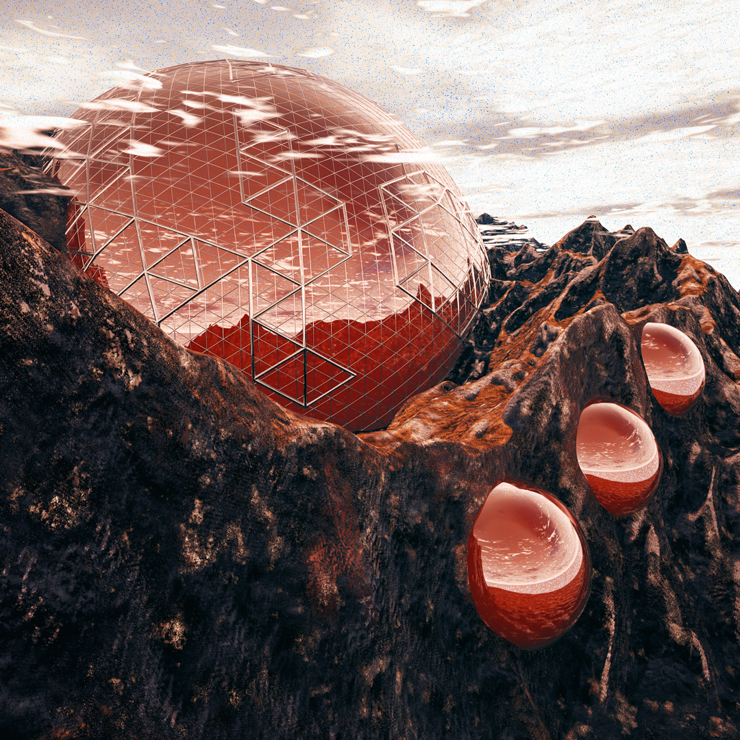 C4D实用工程第195季：外星能量球创意C4D工程文件 c4d project