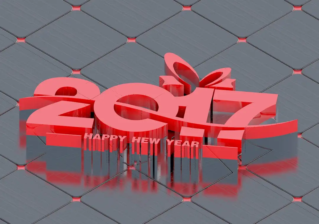2017年设计字体C4D模型 2017新年艺术字3D模型