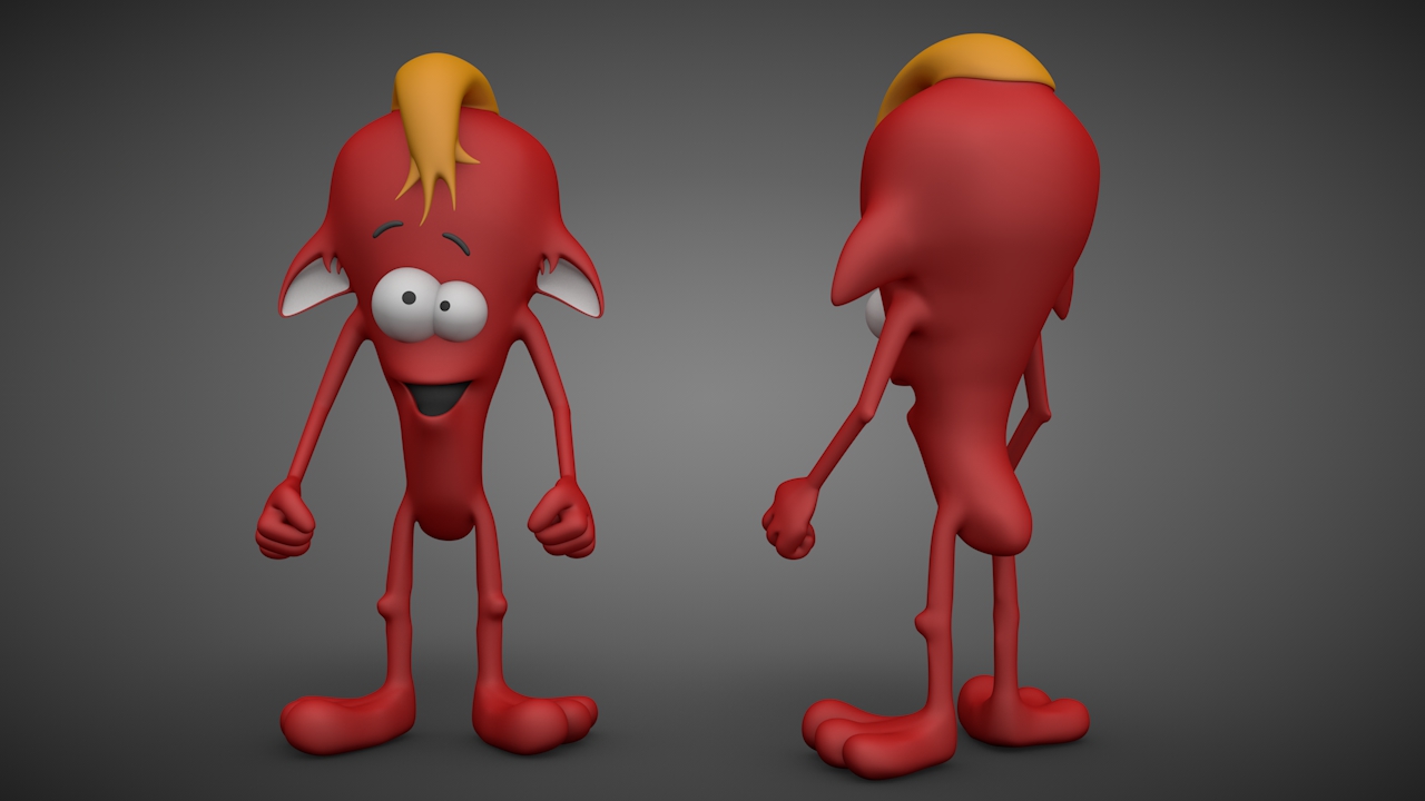 红色卡通形象C4D模型 PompisRed 3d model - C4D之家 - PompisRed.jpg