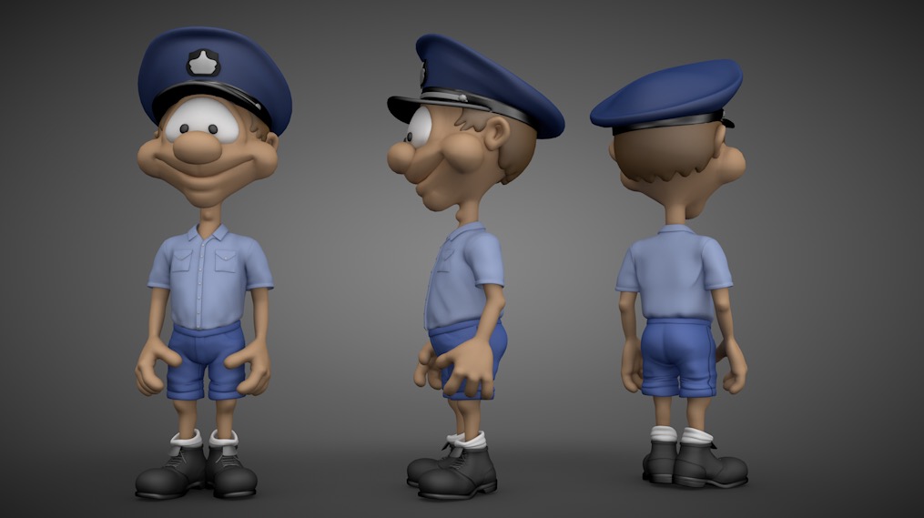 邮递员小男孩卡通形象C4D模型 PostMan 3d model - C4D之家 - cinema4d_ 2016-12-03 22.45.47.jpg