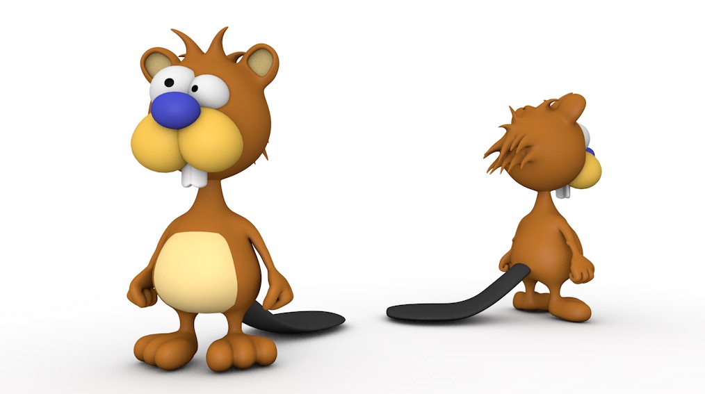卡通海狸C4D模型 Beaver 3d model - C4D之家 - cinema4d_ 2016-12-06 00.34.57.jpg