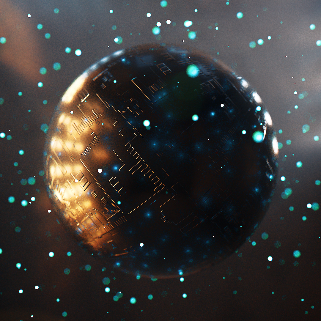 C4D实用工程第213季：梦幻金属球创意C4D工程文件 c4d project - C4D之家 - [26-11-16] - Contrast.jpg