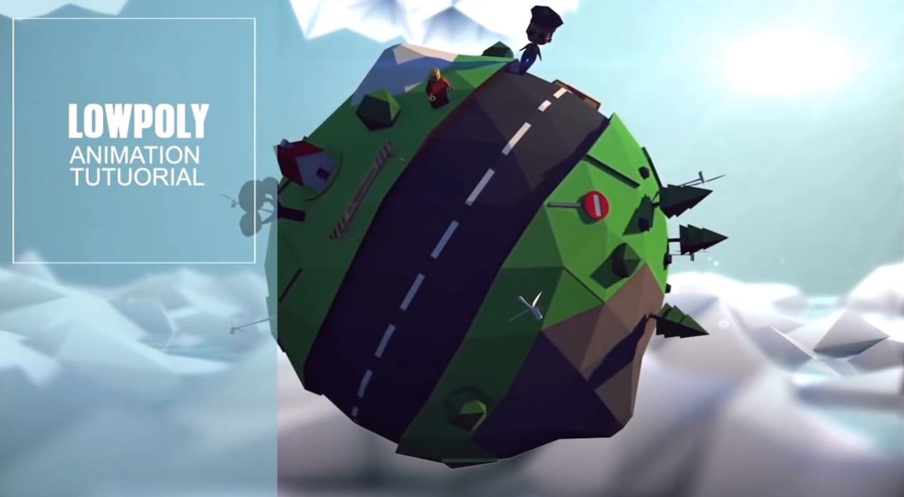 C4D制作低面多边形创意地球教程（含工程文件）Creating 3D Animation