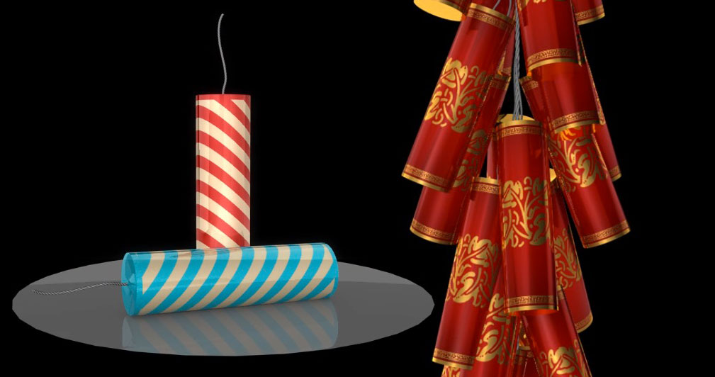 C4D鞭炮建模贴图制作教程 Bijili Crackers Cinema 4D Tutorial