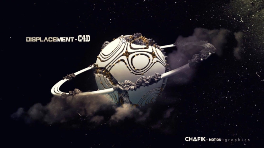C4D使用置换制作抽像的星球效果 cinema 4d DISPLACEMENT - TUTORIAL CINEMA 4D