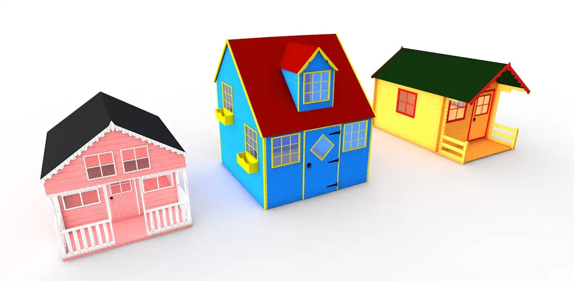 玩具房子 卡通房屋 游戏别墅C4D模型 Play houses V2