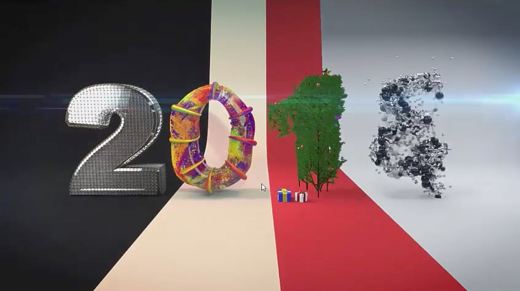 C4D使用x-particles3.5制作圣诞文字动画教程 making of 2016 x-particles3.5 in C4D