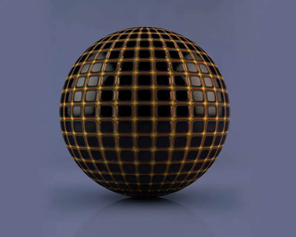 C4D方格金属材质 Ribbed Metal Material