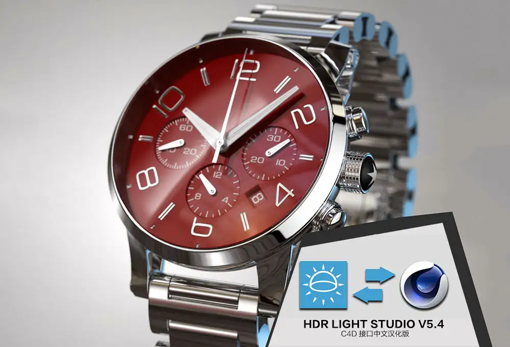 C4D产品灯光环境 HDR Light Studio v5.4 C4D 接口中文汉化版(支持R16-R18)