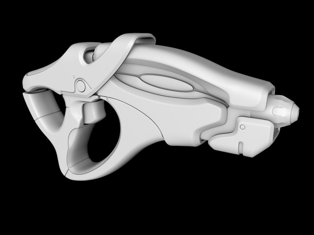 C4D激光枪建模视频教程（俄语）Laser gun modeling