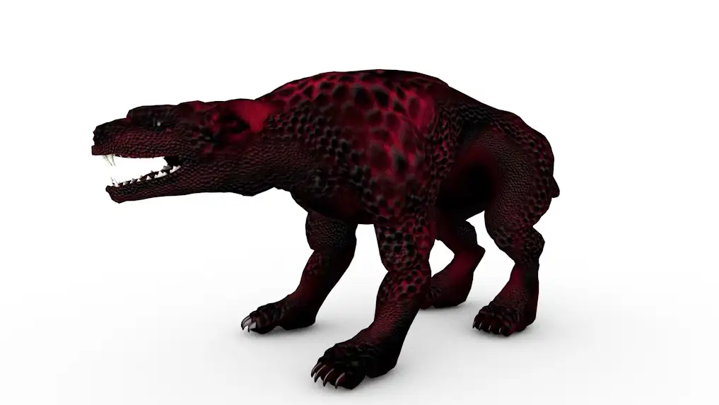 地狱犬C4D游戏角色模型 Hell Hound 3d model