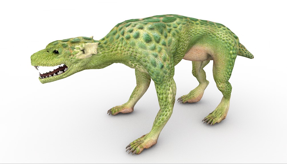 蜥蜴狗C4D游戏角色模型 Lizard Dog 3d model