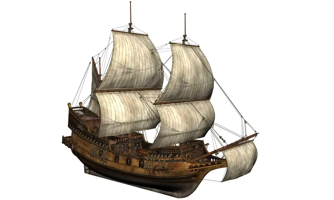 古代豪华木制大型帆船C4D模型 Sailing 3d model - C4D之家 - cinema4d_ 2016-12-26 23.30.56.jpg