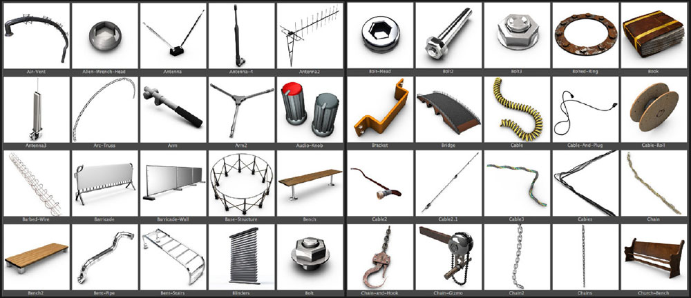 260套C4D五金工具配件模型合集 The Pixel Lab Designers Pack
