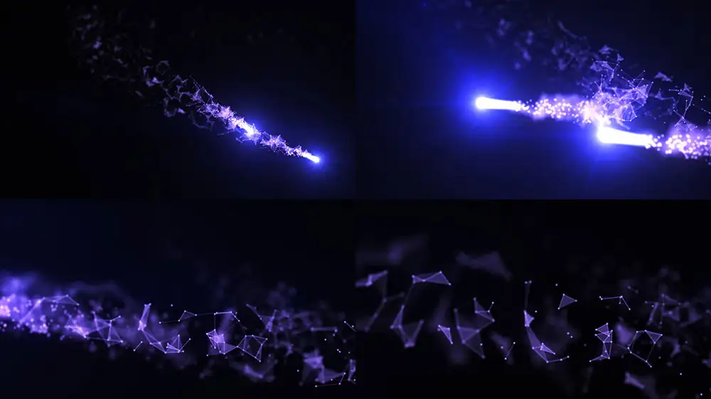 Cinema 4D/After Effects粒子丛轨迹动画教程 Plexus Particle Trail Animation