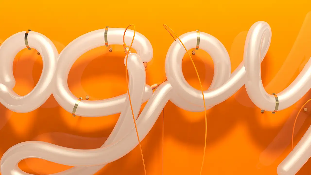 C4D灯管文字工程（GOGOUP郭术生）