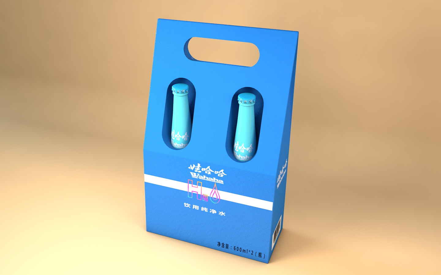 原创包装设计建模 - C4D之家 - 娃哈哈纸盒包装.jpg