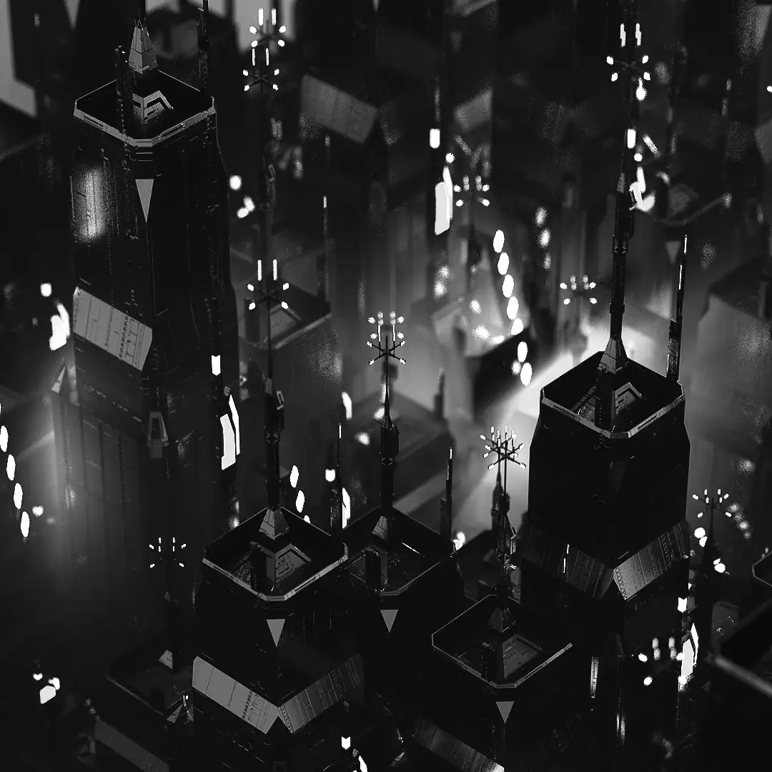 C4D实用工程第248季：科幻城市夜色创意动画C4D工程文件 c4d project - C4D之家 - [01-01-17] - Night.jpg