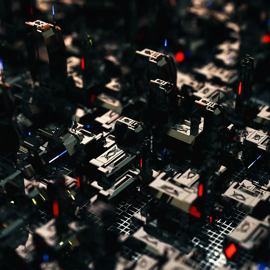 C4D实用工程第253季：科幻电子金属网格C4D工程文件 c4d project
