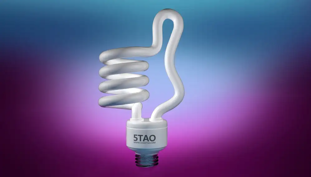 C4D产品渲染：创意节能灯泡渲染模型 Energy saving light