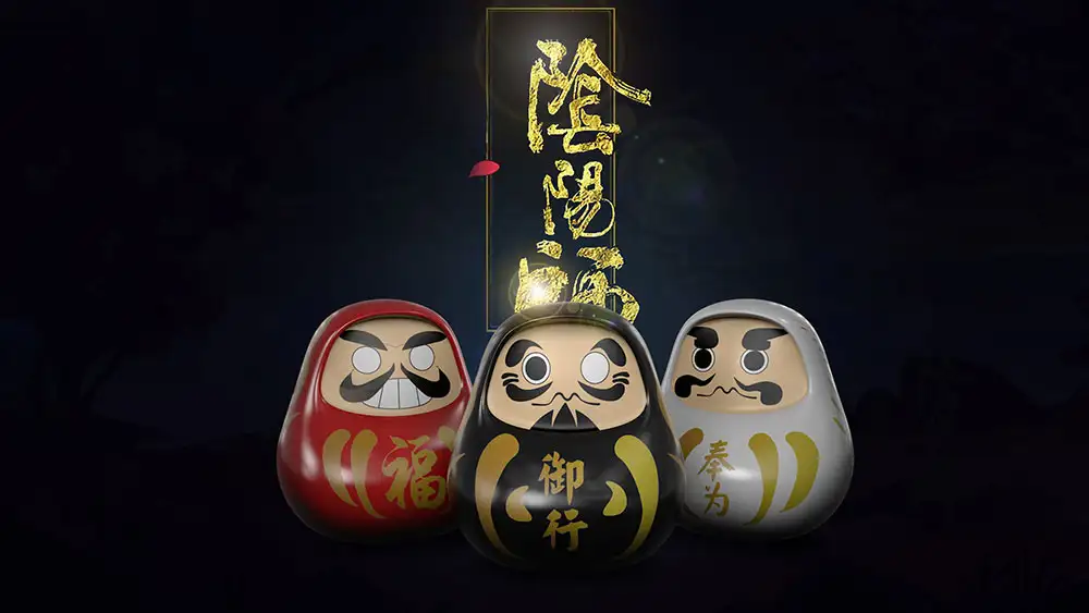 C4D达摩泥娃娃模型 Clay doll ornaments - C4D之家 - 成品达摩.jpg