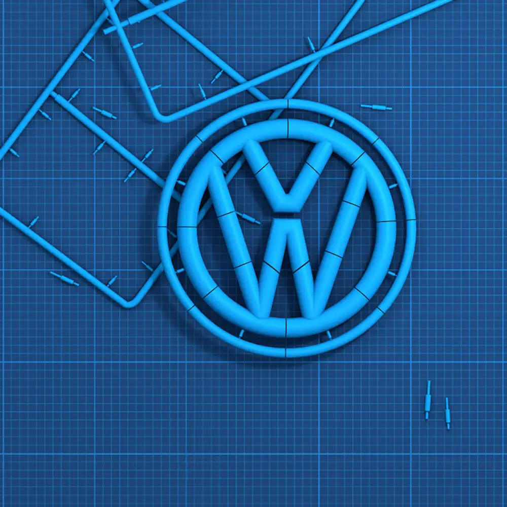 C4D大众塑料标志创意工程文件 VW plastic logo - C4D之家 - 大众塑料标志.jpg