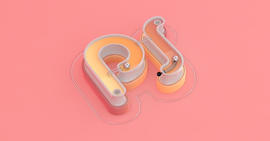 C4D粉嫩弹珠创意文字工程文件 The marbles of creative writing