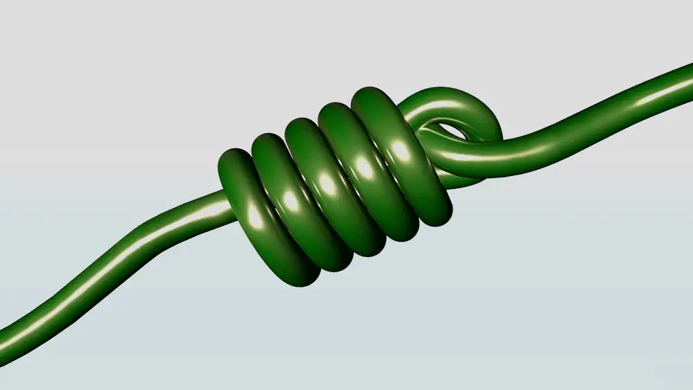 C4D中文教程：做一个简单的绳子打结动画教程（带工程文件）