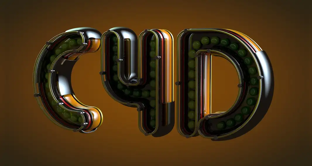 C4D创意圆球文字工程文件 C4D creative writing ball