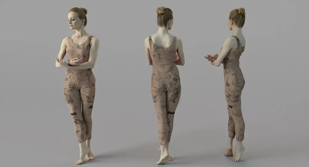 国外中年女性C4D模型 Middle aged women