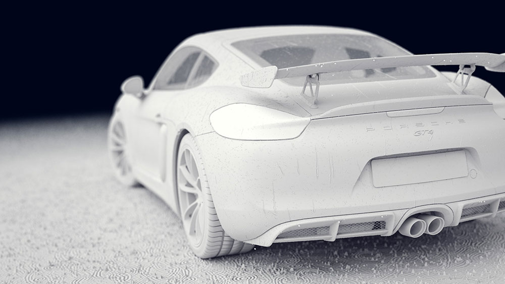 C4D雨中的保时捷Cayman GT4（含高清水珠序列素材下载） - C4D之家 - porsche_cayman_s_gt4_clay_02.jpg