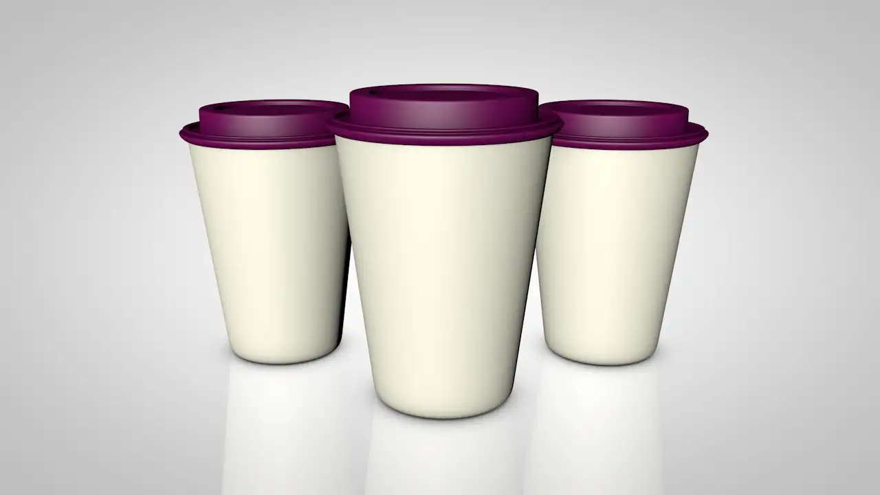 C4D奶茶杯模型
